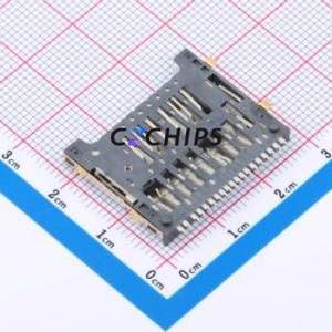 HYCW76-SD19-313B SD Card / Memory Card Connector SMD Connector Plug-In Type Standard SD Card Card Holder With - Product Image 2