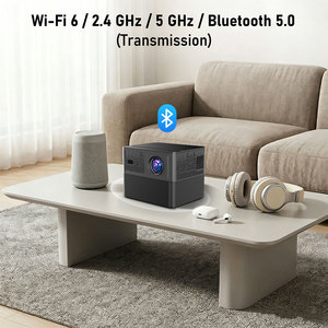 Y3Max <b>Android</b> Smart <b>Projector</b> With 2 Wireless Microphones 60W Home Theater KTV Portable <b>Projector</b> Wholesale OEM ODM - Product Image 5