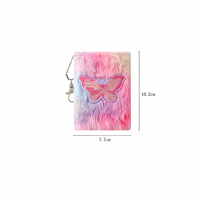 Carnet de notes mini en peluche à motif de dessin animé pour enfants, carnet de poche à clipser pour étudiants, carnet portable mignon, journal portable, carnet de notes à main