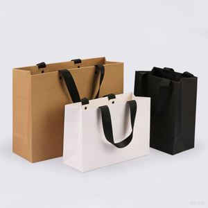 Sac de courses classique personnalisé en papier kraft aseptique, écologique, réutilisable, promotionnel, pour supermarché, avec impression offset - Product Image 4