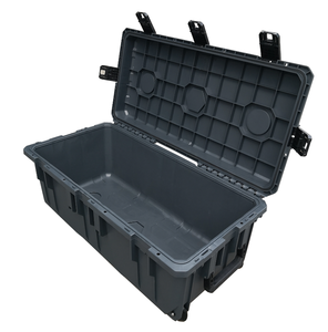 Caja de Carga DFB0631 de 100L/120L, Caja Rígida para Equipos, Apilable, Moldeada por Inyección, con Cierre de Candado, Asas Laterales y Ruedas - Product Image 1