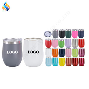 แก้วกาแฟสแตนเลสเก็บความเย็นสองชั้น12ออนซ์แก้ว304ออกแบบโลโก้ได้ตามต้องการ - Product Image 1