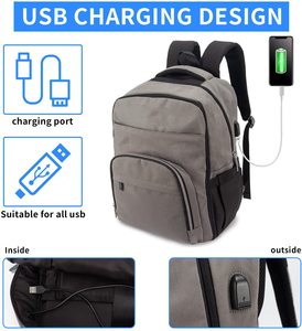 Supplier School Travel <b>Women</b> Men Smart Laptop <b>Backpack</b> With USB Factory Wholesale Custom Logo Business <b>Waterproof</b> Laptop Bags - Product Image 1