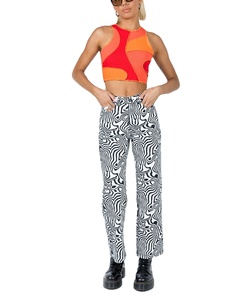 Summer crop top fashion slim t-shirt senza maniche color mat - Product Image 4
