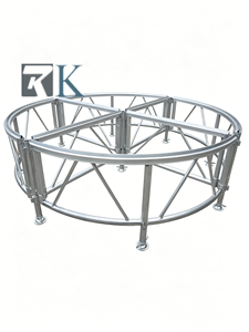 เวทีอลูมิเนียมอัลลอยแบบวงกลมสั่งทำพิเศษสำหรับงานหนัก พกพาสะดวก เหมาะสำหรับคอนเสิร์ต งานแต่งงาน และกิจกรรมกลางแจ้ง - Product Image 3