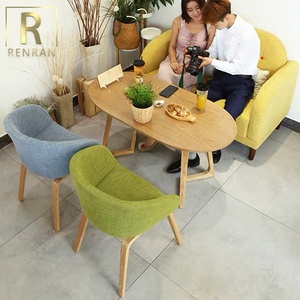 <strong>Foshan</strong> <strong>Supplier</strong> Cheap Leisure Restaurant Hotel Cafe Design Furniture Restaurant Booths Sofa Chair <strong>Set</strong> - Product Image 4