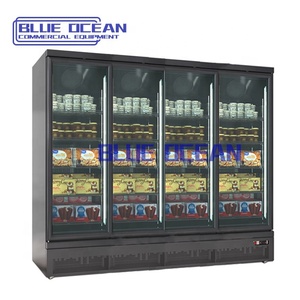 ตู้แช่น้ำดื่ม4ประตูตู้แช่ตู้เย็นซูเปอร์มาร์เก็ตอุณหภูมิเดียว - Product Image 2