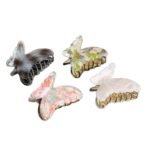 กิ๊บติดผม Dowell Doremi รุ่น Braids Accessoire Chien ลายผีเสื้อ ทำจากอะซิเตท สำหรับมัดผมหางม้า เครื่องประดับผมสุดหรูสำหรับใช้ในชีวิตประจำวัน ผลิตจากโลหะผสม - Product Image 1
