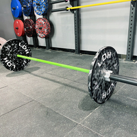 Équipement de musculation IWF haltère noir/coloré fitness cerakote teflons chromé haltérophilie entraînement barres d'haltères