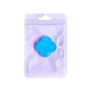 Bolsas con cremallera de bolsita plana de impresión personalizada con ventana 3C Grado de producto digital Zip Lock Bolsa de embalaje transparente sellada en tres lados - Product Image 3