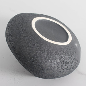 Vaso in Ceramica Nera di Alta Qualità, Moderno e Floreale, Fatto a Mano, per Tavolo da <span class=keywords><strong>Pranzo</strong></span>, Matrimoni, Soggiorno, Decorazione Opaca - Product Image 6