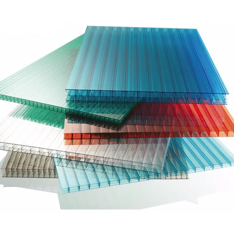 מחיר תחרותי צבעים כחולים גג גבוהה גג פוליפחמן גיליון חלול חממה 1 מ "מ 3 מ" מ 3 מ "מ חיצוני לוחות חלולים