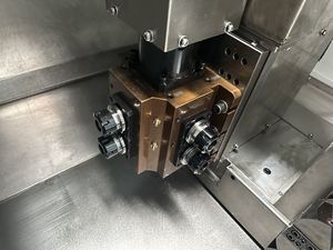 Tck6340s nghiêng giường nhỏ máy tiện 2 + 2 công cụ điện Y trục máy tiện CNC phay gia công dịch vụ Collet Chunk torno phanh máy tiện - Product Image 3