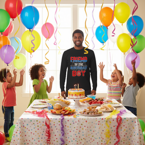 T-shirt à manches longues pour l'anniversaire du garçon, motif toile d'araignée, chemise pour fête d'anniversaire - Product Image 3