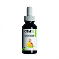 Gouttes multivitaminées 3 formules avancées avec DHA 10% vitamine C L lysine HCl vitamine B3 et zinc pour complément nutritionnel