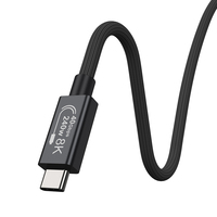 Câble de charge rapide USB-C vers Type-C 240W 40 Gbps USB4.0 haute vitesse 5A pour transfert de données/vidéo/audio pour iOS et imprimante