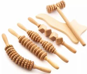 Outil de massage de thérapie du bois tonifiant et apaisant les muscles du corps - Product Image 2