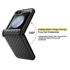 โรงงานฮวนมินขายตรง เคสโทรศัพท์แบบพับได้สำหรับ Galaxy Z Flip ลด 50% พร้อมสปริงภายนอกแบบยืดหดได้ - Product Image 2