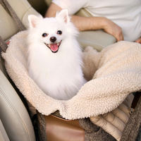 Sac de transport pour animaux de compagnie personnalisé, portable, durable, à double couche, imperméable, respirant, siège de voiture pour chien, lit pour chien, vente en gros
