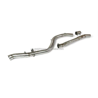 Pour BMW 330i 325i G20 G21 2.0T B48, tube intermédiaire d'échappement en SUS304, soudé TIG, longueur égale, section centrale cintrée au mandrin, 2019-2024
