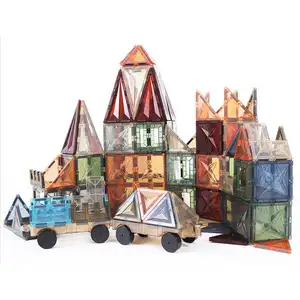 New style Nature color magnetic building blocks toys 4D colorful animal magnetic building tiles Factory Accept OEM