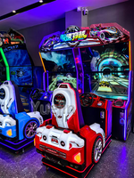 Simulateur de course Speed Crossing, machine d'arcade à monnayeur, garantie 1 an, jeu de course en anglais