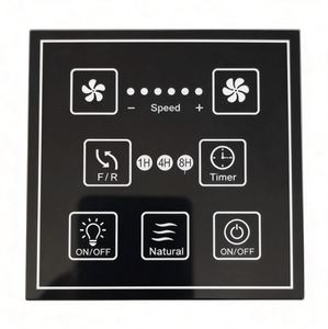 Custom White Acrylic Security <b>Alarm</b> Keypad Panel With Display <b>Window</b> And Numeric Buttons - Product Image 4