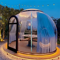 Dôme transparent pour PC, fabricant chinois, offre 360° °   Dômes transparents en polycarbonate rigide pour les parcs en pleine nature