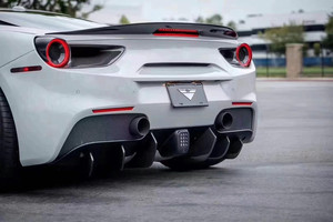 Kit de carrocería de fibra de carbono estilo <span class=keywords><strong>Novitec</strong></span> de alta calidad para Ferrari <span class=keywords><strong>488</strong></span> GTB que incluye alerón de faldones laterales de difusor trasero de labio delantero - Product Image 5