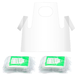 Huamaohengchun 25-Piece Eco-Friendly Recyclable Disposable Waterproof Oil-Proof Plastic Smocks for Kids Art Cooking & Crafts - Product Image 2