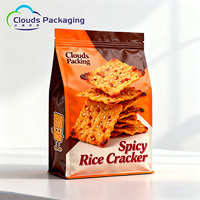 Emballage personnalisé pour snacks croustillants, sachet pour chips de pommes de terre, emballage à soufflet latéral, sac en plastique pour aliments secs