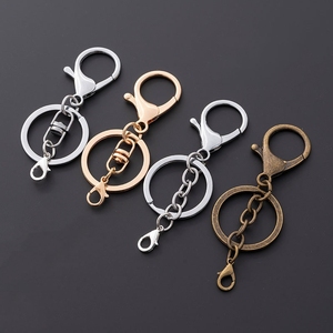 Bán buôn 65 mét Kim Loại Xoay Keychain vàng đen DIY Phụ kiện túi vòng móc tôm hùm Claw Clasp Móc chìa khóa - Product Image 1