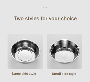 إناء من الفولاذ المقاوم للصدأ للحيوانات الأليفة بطانة الكلب عاء المتفجرة مستلزمات الحيوانات الأليفة وعاء قطة - Product Image 6