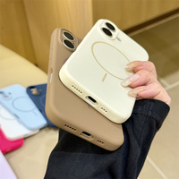 Étui de téléphone portable en silice magnétique de haute qualité pour iphone 17 Pro étui 16 Pro Max 15plus 14 13 12 accessoires de téléphone