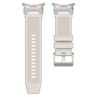 Para Samsung Galaxy Watch 7Ultra Sport y correa de silicona de lujo de color sólido con diseño Headgrain de fuerzas especiales