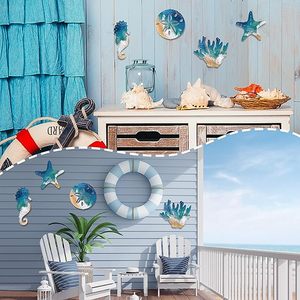 Nuovo arrivo decorazioni da parete <span class=keywords><strong>casa</strong></span> soggiorno spiaggia <span class=keywords><strong>mare</strong></span> animale arte decorazioni da parete in metallo per la <span class=keywords><strong>casa</strong></span> di lusso - Product Image 6