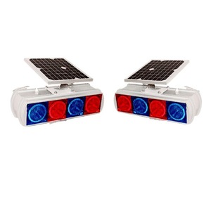 Hankun Solar Flashing Warning <b>Light</b> HK-JB203B <b>Pole</b> Mount IP65 LED Traffic Safety Signal - Product Image 5