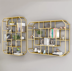 Étagère murale, bibliothèque murale, armoire de <span class=keywords><strong>rangement</strong></span> murale, porte-vin créatif mural pour salon - Product Image 2