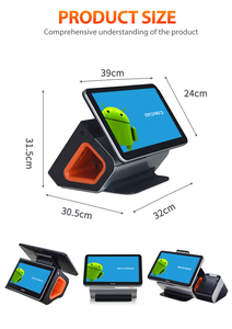 Android AO9 Serisi Modüler Dokunmatik Ekranlı POS Terminali Yüz Tanıma Ödeme MSR RFID Ayrılabilir Yazıcı Tarayıcı Çoklu İşletim Sistemli - Product Image 5