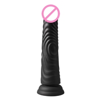 Realistischer Dildo-Vibrator - 10 Geschwindigkeiten Flüssiges Silikon Flexibel Wasserdicht Texturierte Haut Starker Saugnapf-Basis Sexspielzeug für Frauen