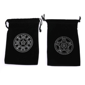 Kemasan Perhiasan Tas Beludru Tali Serut untuk Kemasan Hadiah Tas Kartu <span class=keywords><strong>Tarot</strong></span> Papan Permainan - Product Image 4