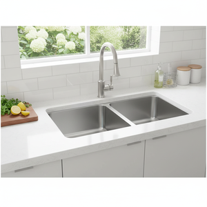 [BAEKJO] Évier de cuisine européen BD813 sans soudure, fabriqué avec une double cuve profonde et un corps en acier inoxydable épais - Product Image 3