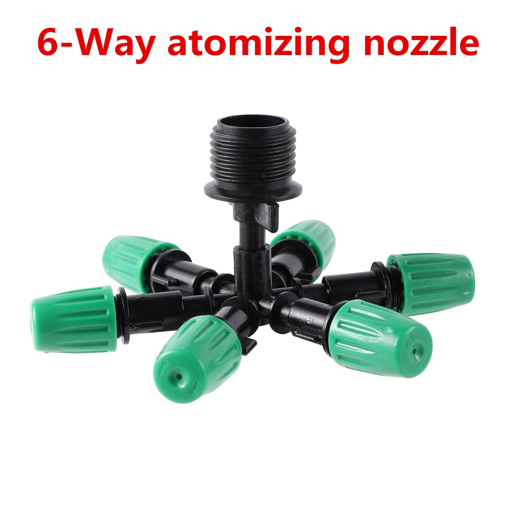 Boquillas de 6 vías con rosca macho de 1/2"