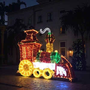 Toprex Commercial Large LED <span class=keywords><strong>Train</strong></span> Motif Light IP65 Système d'éclairage décoratif étanche pour parcs à thème et installations sur les places - Product Image 1