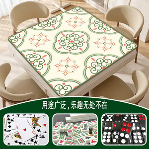 Tapete de Mahjong de goma gruesa antideslizante y reductora de ruido para ajedrez y juegos de cartas - Product Image 5