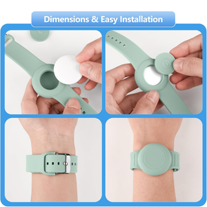 Pulsera <span class=keywords><strong>de</strong></span> Silicona Impermeable <span class=keywords><strong>para</strong></span> Niños, Correa Antipérdida con Funda Protectora <span class=keywords><strong>para</strong></span> Rastreador GPS, Correa Ajustable y Suave - Product Image 3
