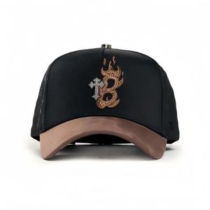 Topi Dandy Hats OEM Custom Rhinestone Original Gorra Dandy Hats Koleksi Ulang Tahun Hitam Topi Baseball Lipat Dandy Hats <span class=keywords><strong>Box</strong></span> - Product Image 3