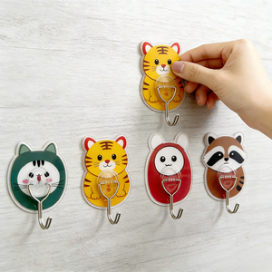 Ganchos Adhesivos de Acero Inoxidable con Diseño de Dibujos Animados, Resistentes, con <span class=keywords><strong>Ventosa</strong></span> 'Apple' para Macetas, Zapatos, Limpieza del Baño - Product Image 4
