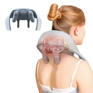 Home Office-masajeador de cuello y hombros recargable, masaje trapezius, novedad