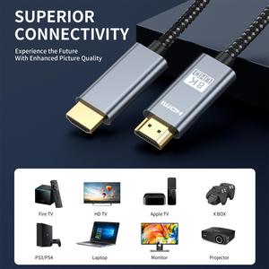 Tốc độ cao 1m <span class=keywords><strong>2m</strong></span> 5m <span class=keywords><strong>HDMI</strong></span> Cabo Hỗ trợ tất cả trong một HDTV 3D 8K 4K 2.1 2.0 <span class=keywords><strong>HDMI</strong></span> nam cáp - Product Image 2